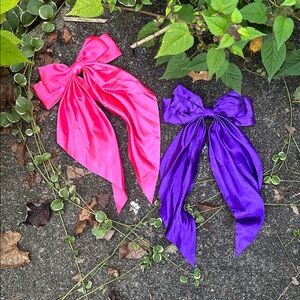 Pink and Purple Hair Bows